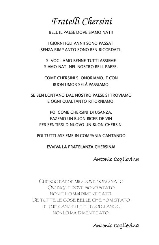 Fratelli Chersini - Antonio Coglievina